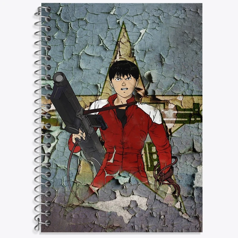 دفتر زبان 50 برگ خندالو مدل دو خط طرح کاندا انیمه آکیرا کد 33373