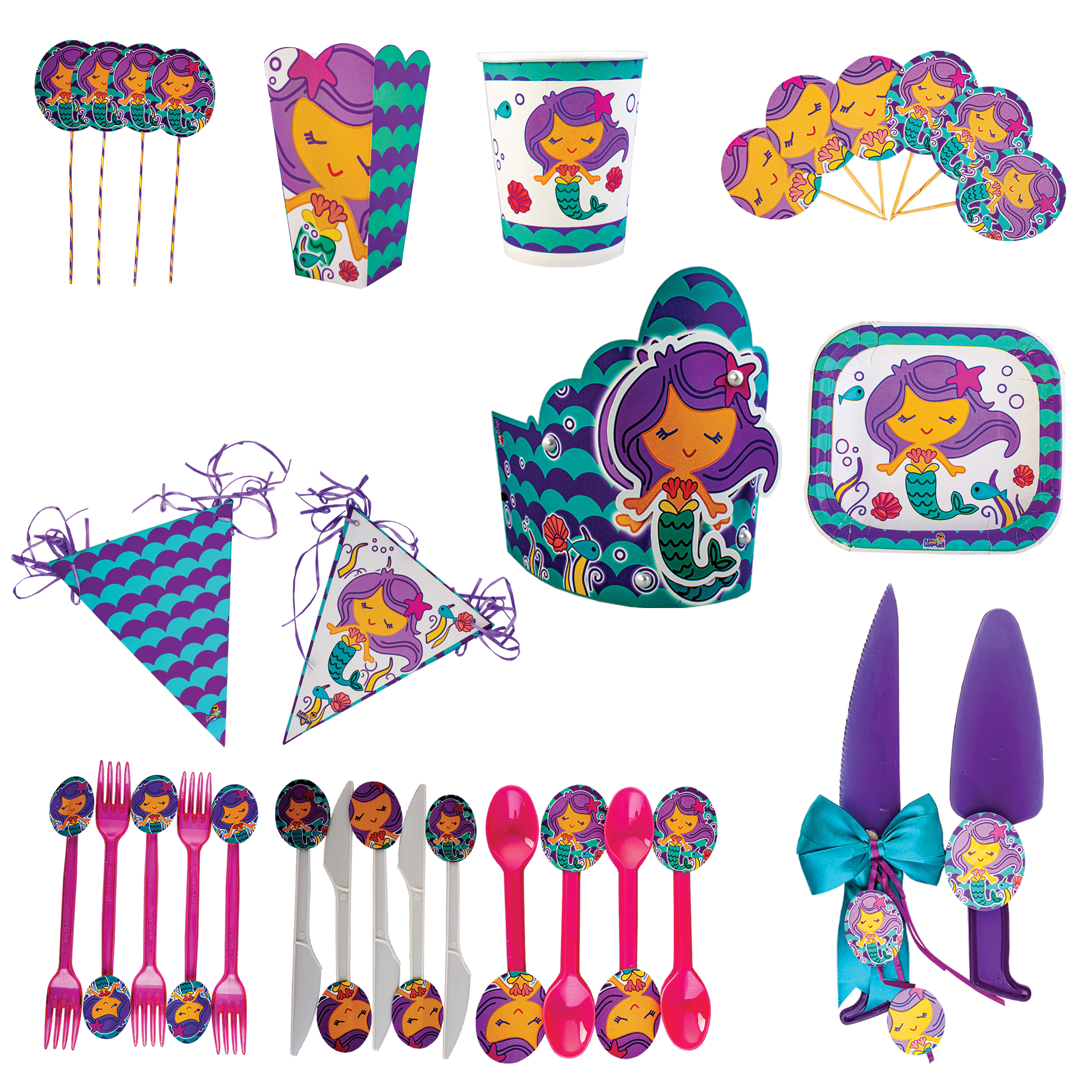 مجموعه 91عددی تم تولد مدل فرشته دریایی ( پری دریایی ) کد 001