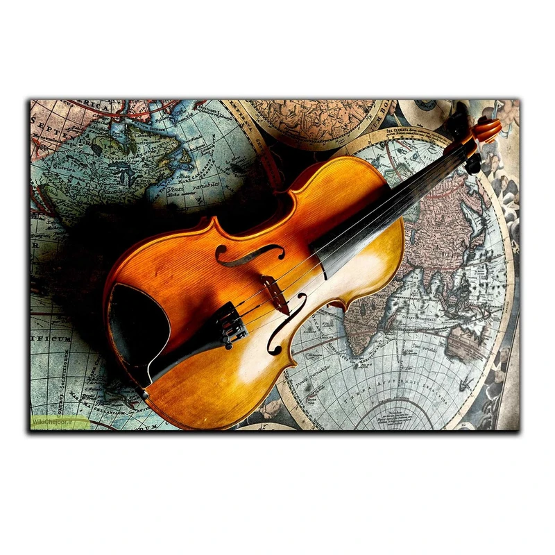 تابلو شاسی بکلیت طرح ساز موسیقی ویولن مدل SH-5897