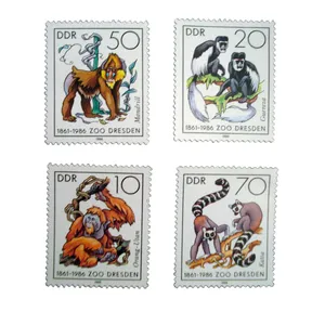 تمبر یادگاری مدل حیوانات کد bc-1655 مجموعه 4 عددی