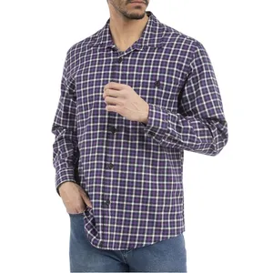 پیراهن آستین بلند یقه برگردان مردانه مدل BM-NB-SM420600069