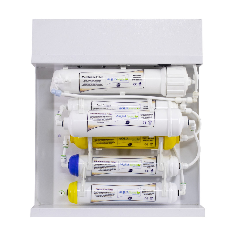 دستگاه تصفیه کننده آب آکوآ اسپرینگ مدل RO-S7-WZ 7200 به همراه کیت نشتی و فیلتر  مجموعه 4 عددی