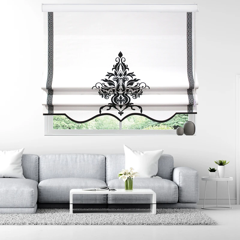 پرده شید رومن زیو طرح Taj-1سایز 150×150 سانتی متر