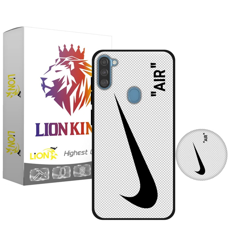 کاور لاین کینگ مدل NIKYWHAIT مناسب برای گوشی موبایل سامسونگ Galaxy A11 به همراه پایه نگهدارنده