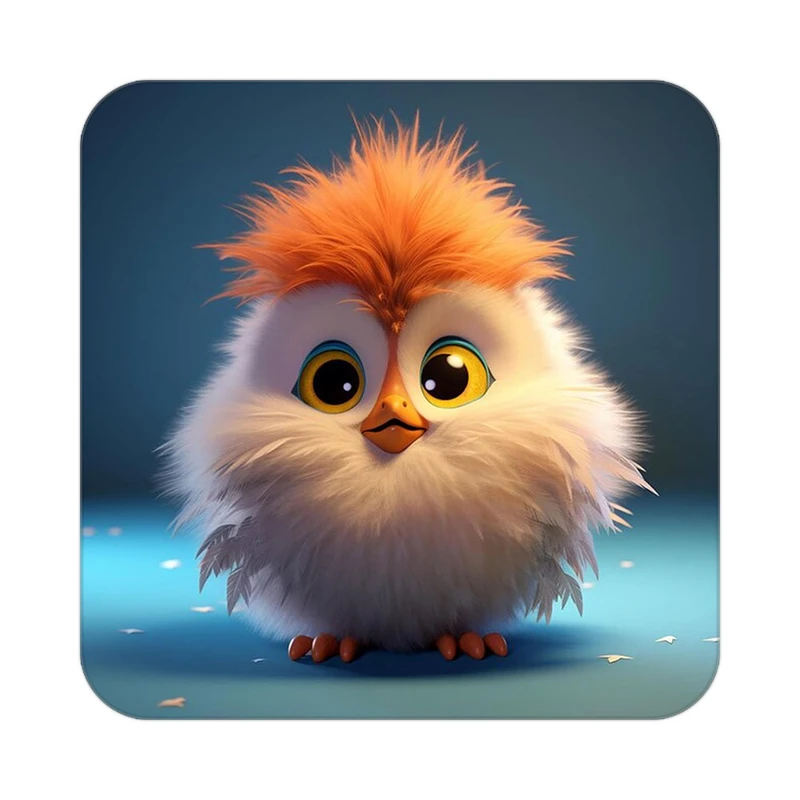 زیر لیوانی کاکتی طرح حیوانات کارتونی مدل mp28077