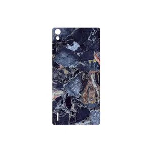 MAHOOT Broken black marble Cover Sticker for Huawei Ascend P7