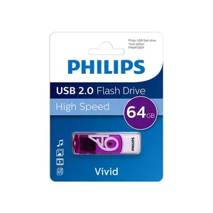 فلش مموری فیلیپس مدل Vivid ظرفیت 64 گیگابایت با رابط USB 2.0