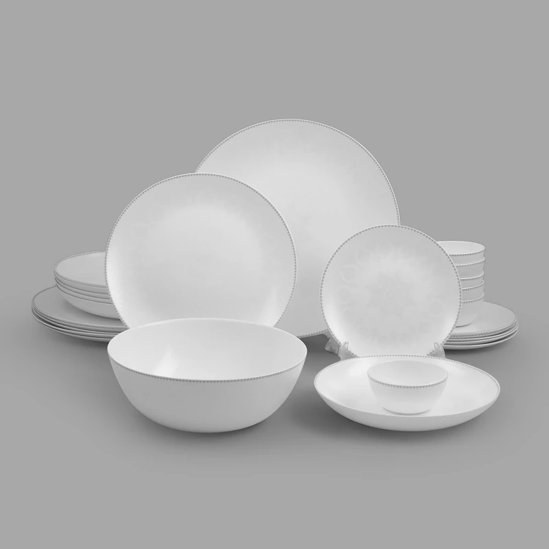 سرویس غذاخوری اوپال 26 پارچه 6 نفر دینو مدل  آریان