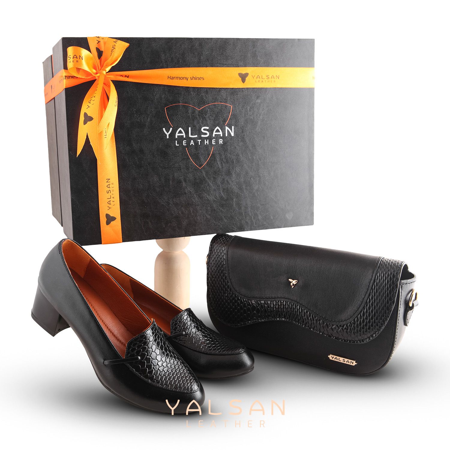 ست کیف و کفش زنانه چرم یلسان مدل هیوار کد KELARA-MRV-915-msk - - 22
