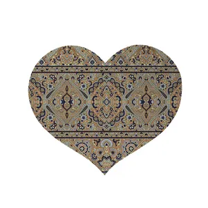 پادری مدل قلب طرح سنتی کد 5369 سایز 90x90 سانتی متر