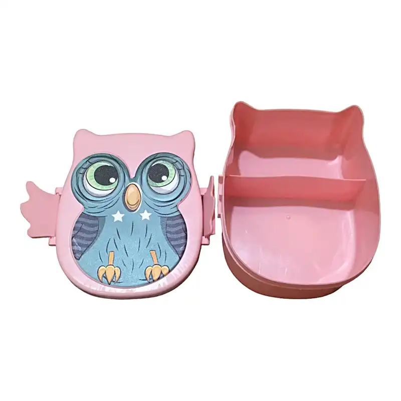 ظرف غذای کودک طرح جغد کد dr43