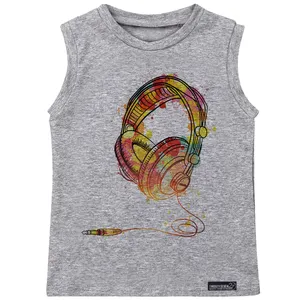 تاپ دخترانه 27 مدل Watercolor Headphones کد MH954