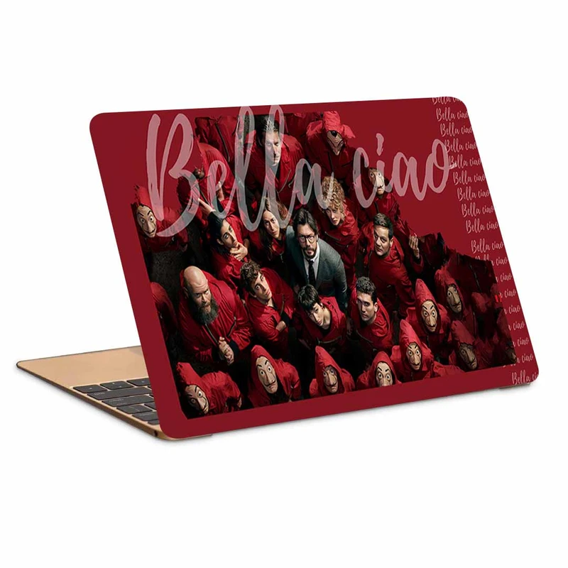 استیکر لپ تاپ طرح money heist کد N-384 مناسب برای لپ تاپ 15.6 اینچ