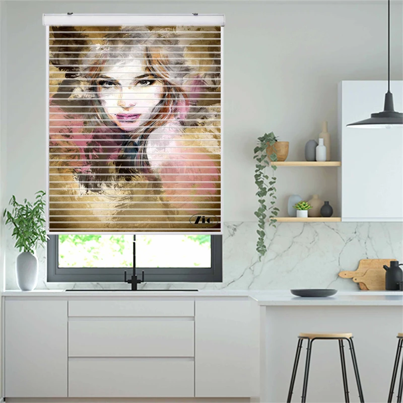 پرده زبرا زیو مدل سیلوئت P-6004 سایز 150x150 سانتی متر