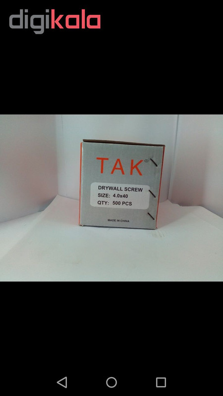 پیچ ام دی اف تک مدل mdf-4-40 بسته 1000 عددی