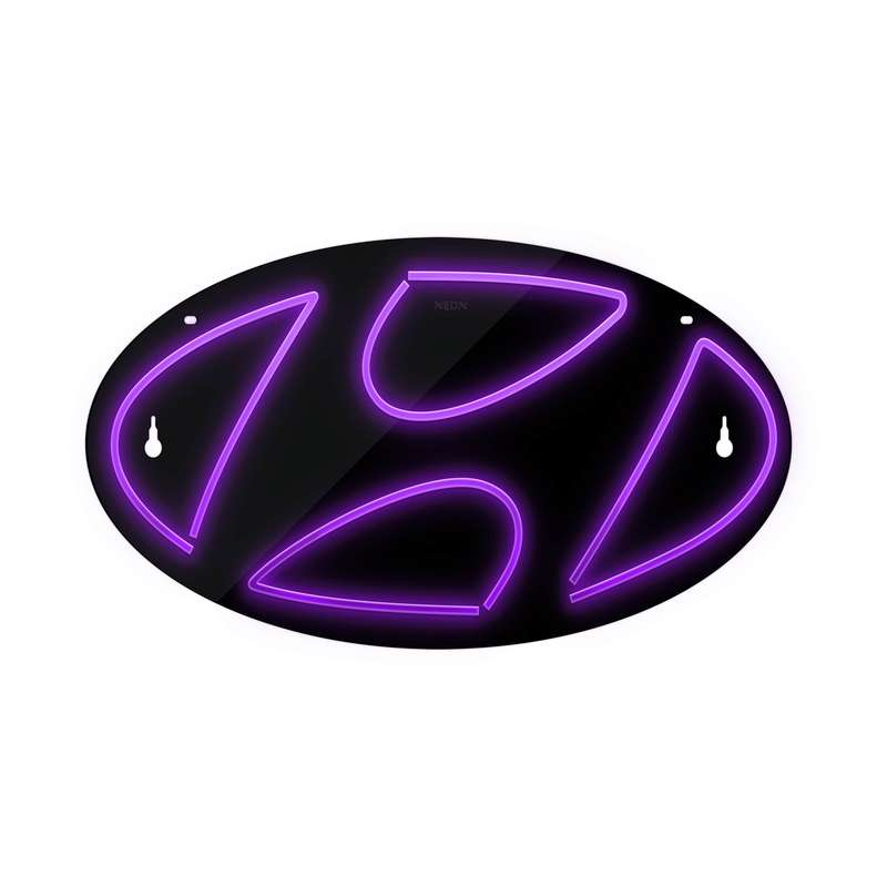 چراغ دیواری نئون دیزاین طرح Hyundai-BL_PR
