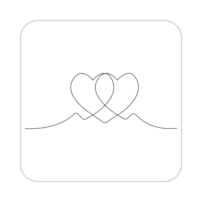 زیر لیوانی کاکتی طرح عاشقانه مدل mp40824