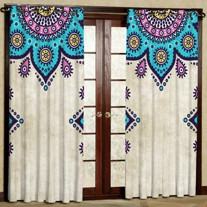 پرده مدل هازان پانچی کد 4315 سایز 140x200 سانتی متر