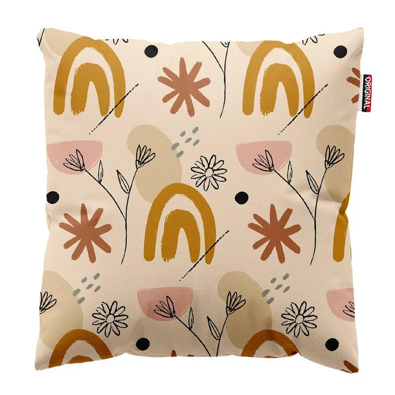 کوسن پاد آفرین مدل بوهو طرح مینیمال کد PK402108 سایز 40*40 سانتی متر