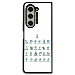 AKAM AMC-WSGZFOLD5-SMURFS-3 Cover For Samsung Galaxy Z Fold 5