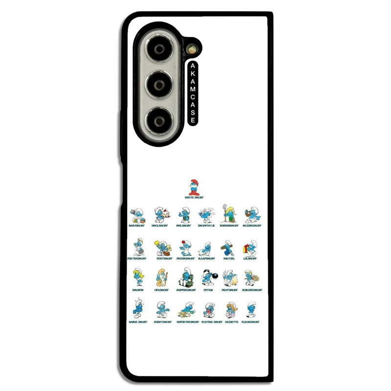کاور آکام مدل AMC-WSGZFOLD5-SMURFS-3 مناسب برای گوشی موبایل سامسونگ Galaxy Z Fold 5