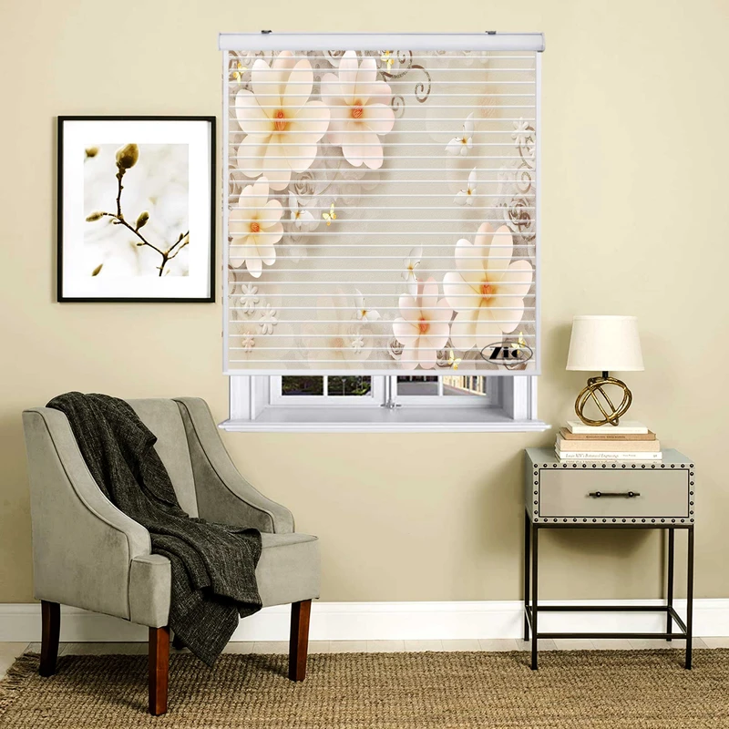 پرده زبرا زیو مدل سیلوئت 3D1354 سایز 150x150 سانتی متر