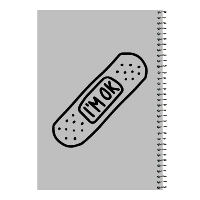 دفتر مشق 80 برگ اس جی مدل چسب زخم   