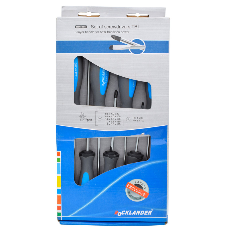 پیچ گوشتی راکلندر مدل SCD101000005 بسته 7 عددی