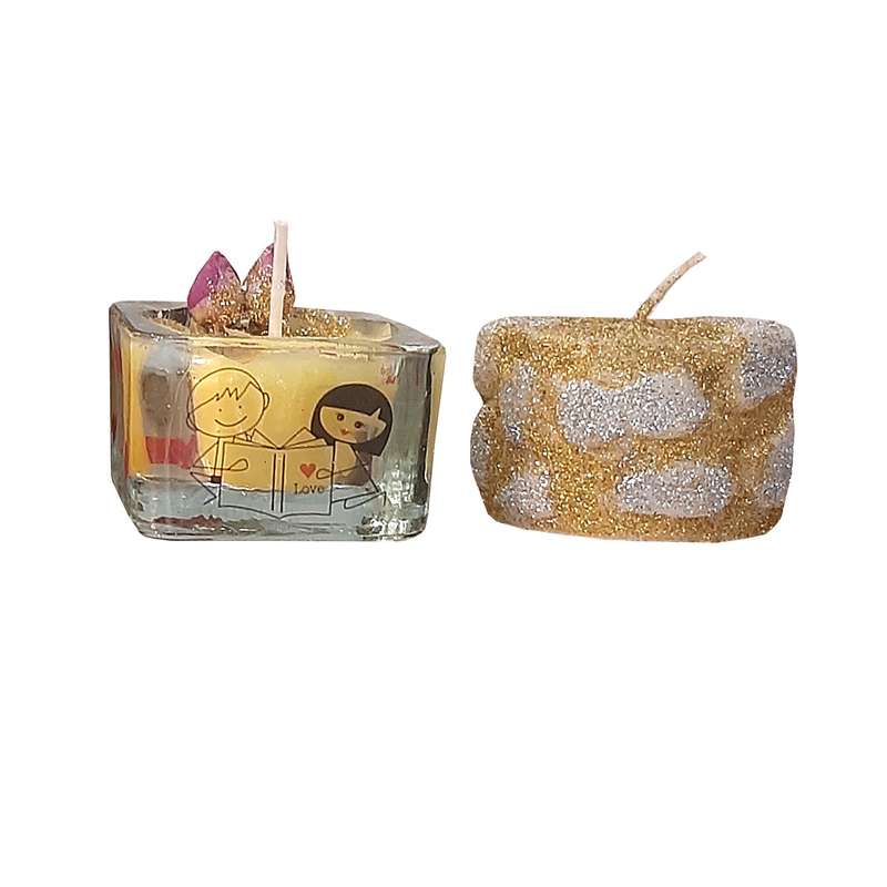 شمع لیوانی مدل 080 عطری مجموعه دو عددی