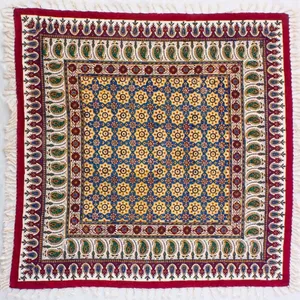 رومیزی قلمکار مدل  QSSA1 طرح صندوقی