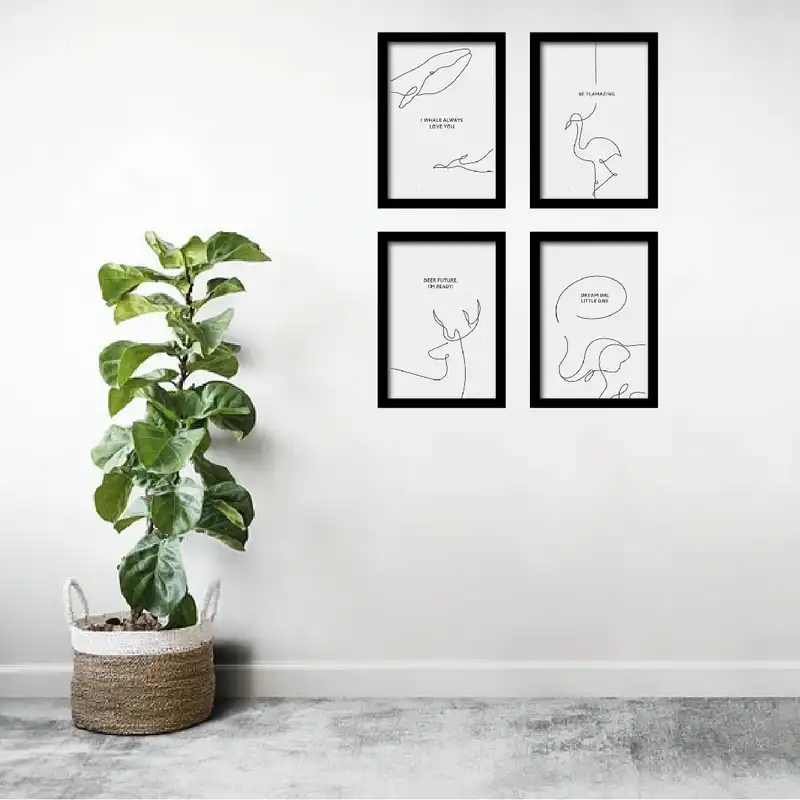 تابلو مدل فانتزی انگیزشی کد KM-Q4430 مجموعه 4 عددی