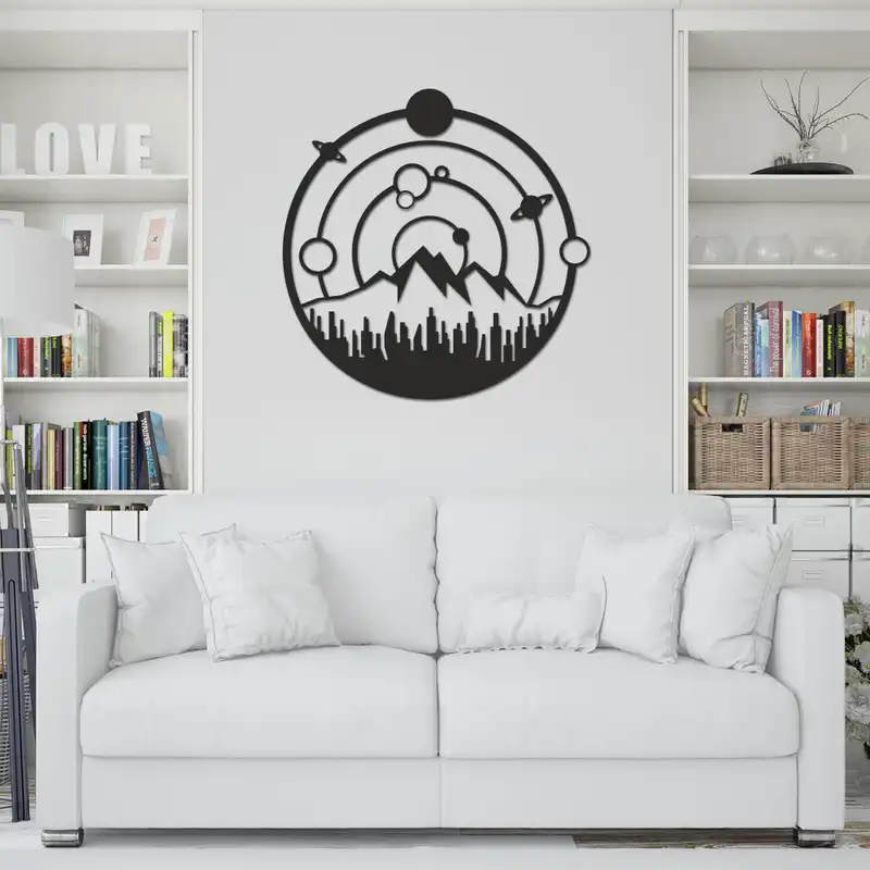 استیکر چوبی طرح کهکشان