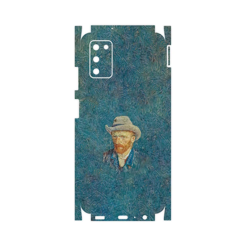برچسب پوششی ماهوت مدل Self portrait with a gray felt hat-FullSkin مناسب برای گوشی موبایل سامسونگ Galaxy A03S