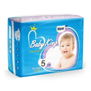 پوشک بچه بیبی کینگ کد 07 سایز 5 بسته 28 عددی