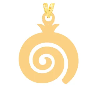 آویز گردنبند طلا 18 عیار زنانه الن نار مدل N31687