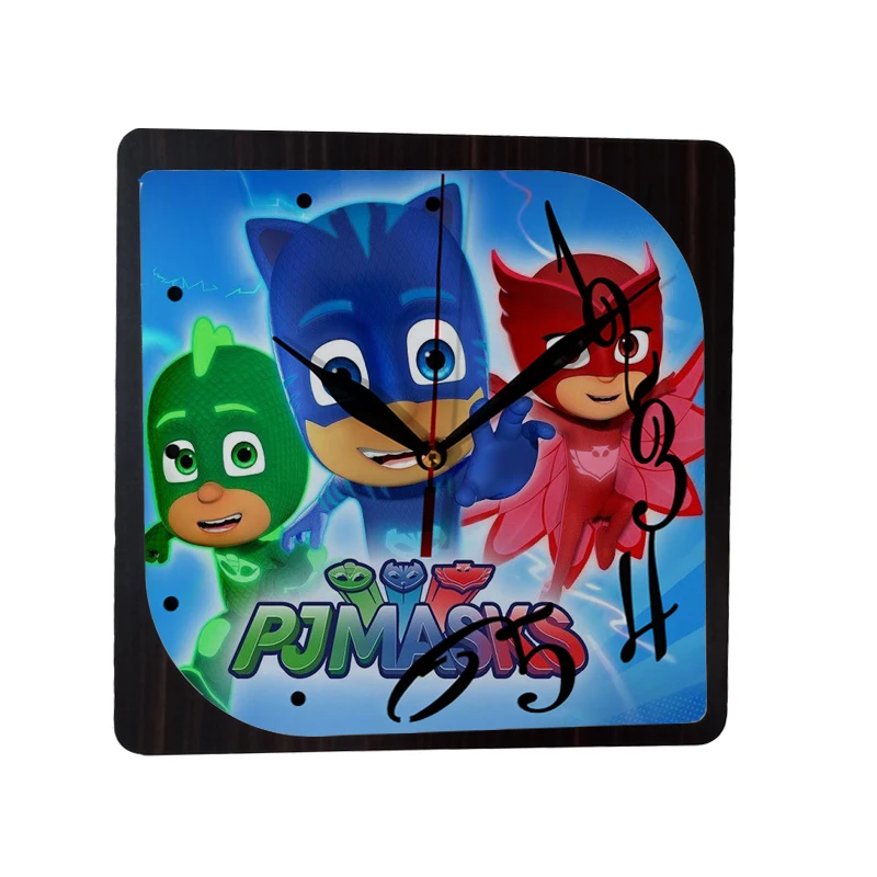 ساعت دیواری کودک طرح pj masks کد Tz4