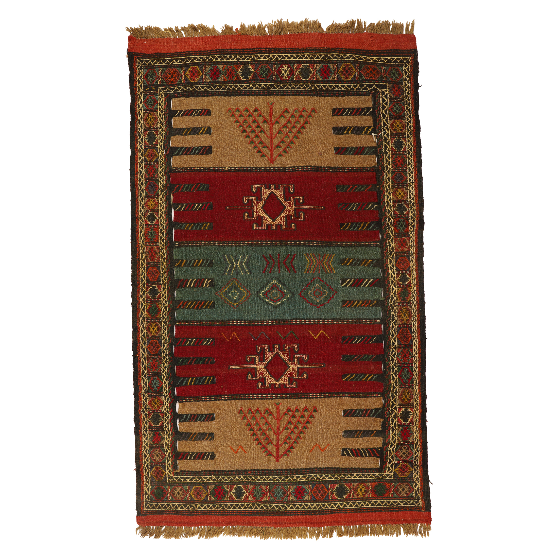 گلیم دستبافت دومتری کد 140478