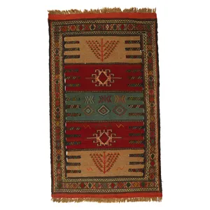 گلیم دستبافت دومتری کد 140478