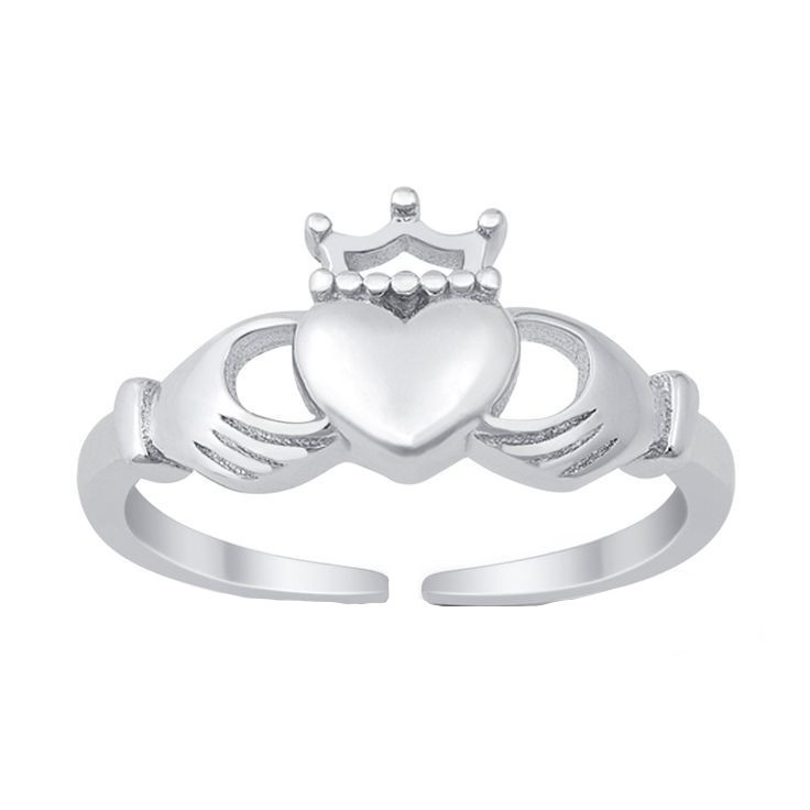 انگشتر نقره زنانه قیراط طرح قلب کد GH4284