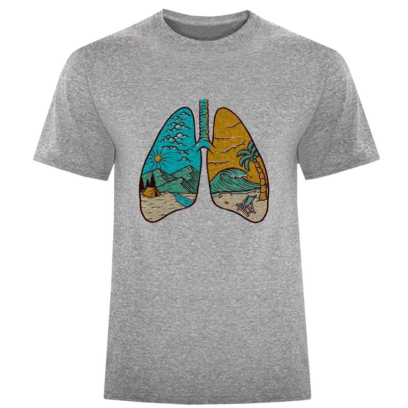 تی شرت آستین کوتاه مردانه مدل کلیه طبیعت D40