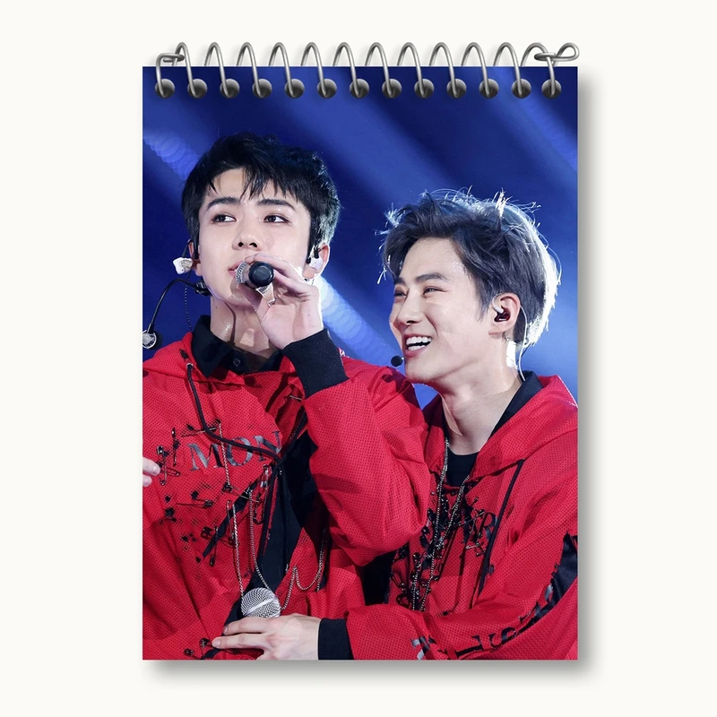 دفتر یادداشت 50 برگ خندالو مدل گروه اکسو EXO کد 13561