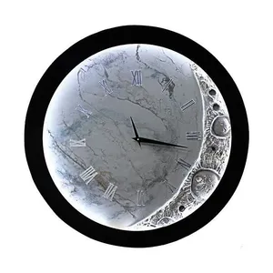 ساعت دیواری رزینی مدل چراغ دار کد 45