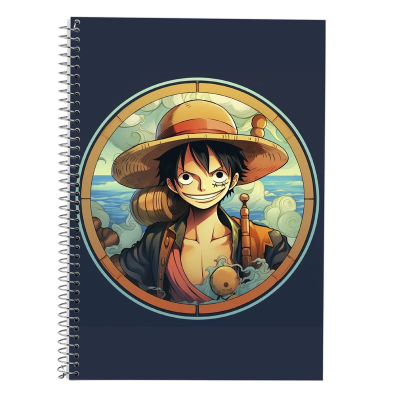 دفتر زبان 50 برگ مدوپد مدل دوخط طرح وان پیس One Piece کد DF11782