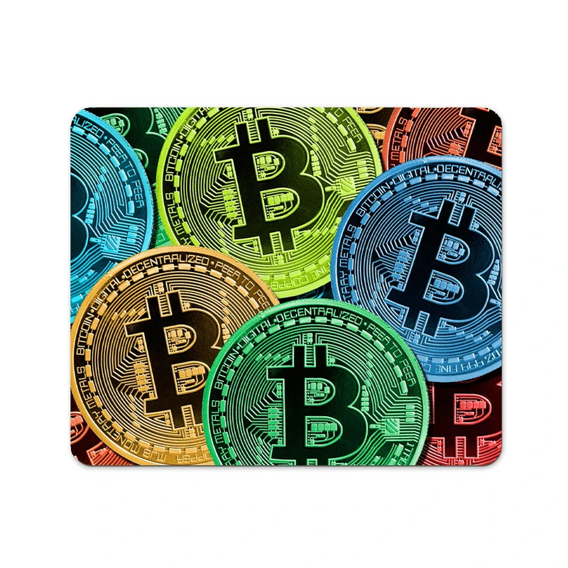ماوس پد پاد آفرین مدل بیت کوین کریپتو فارکس ترید ارزدیجیتال کد P106 سایز 19*24 سانتی متر