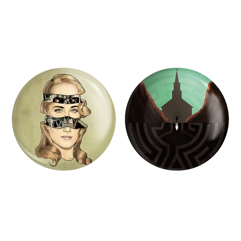 مگنت خندالو طرح سریال وست ورلد West World کد 1019610199 مجموعه 2 عددی