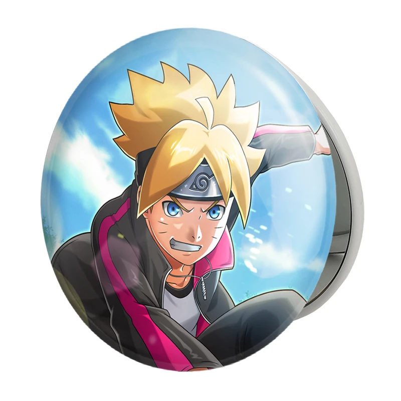 آینه جیبی خندالو طرح بوروتو اوزوماکی انیمه بوروتو Boruto مدل تاشو کد 15732 