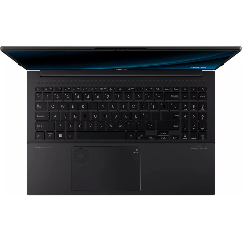 لپ‌تاپ ایسوس مدل Vivobook Pro 15 Q533MJ-U73050 با پردازنده Core Ultra 7-155H و گرافیک RTX3050 6GB، رم DDR5 16GB با فرکانس 5600MHz، حافظه SSD با ظرفیت 1TB، نمایشگر 15.6 اینچ OLED با وضوح Full HD، نور پس‌زمینه کیبورد، سیستم‌عامل Windows 11