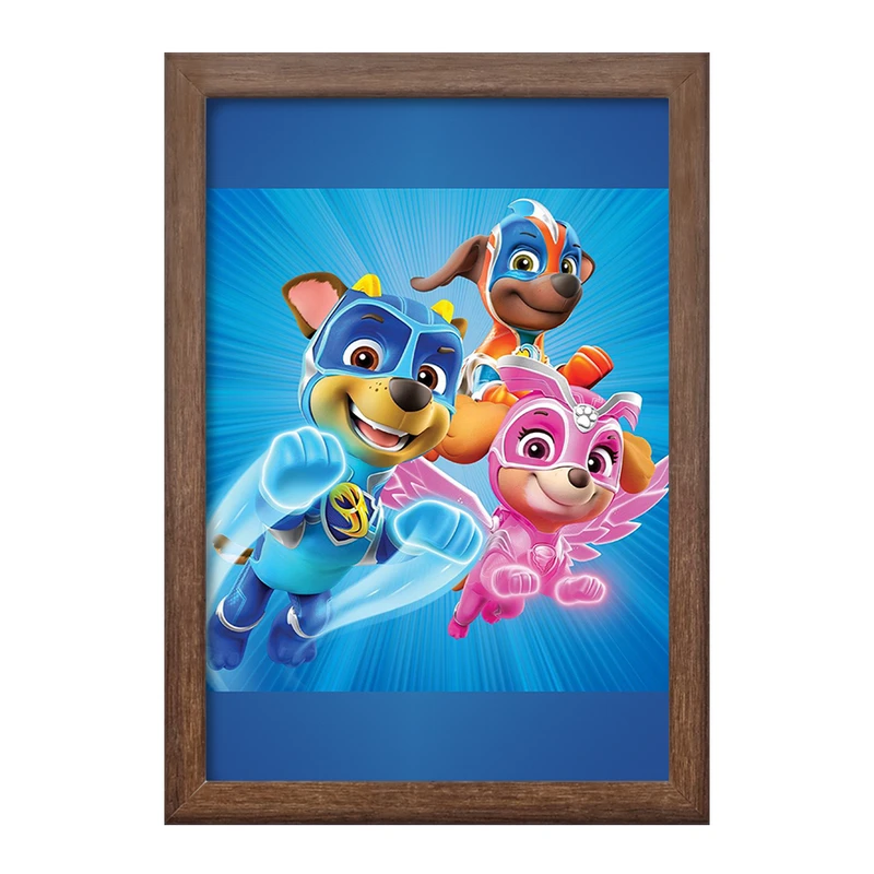 تابلو خندالو طرح چیس و اسکای و زوما سگ های نگهبان Paw Patrol  کد 12584