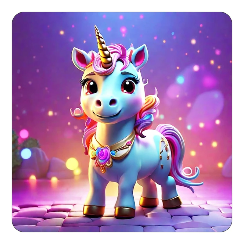 مگنت کاکتی طرح اسب تک شاخ و یونیکورن مدل mp30866