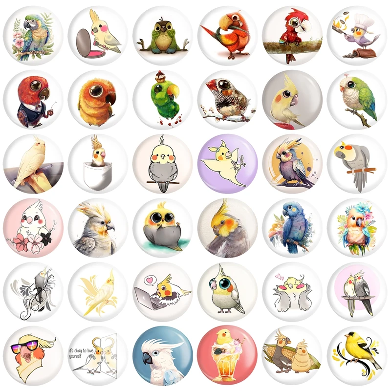 پیکسل خندالو طرح پرندگان زینتی کد 145 مدل بزرگ مجموعه 36 عددی